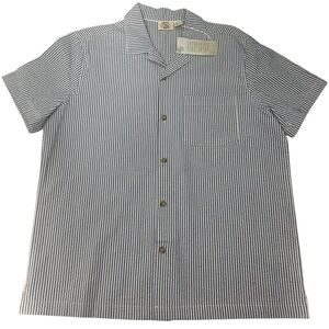 NWT Panama Jack Blue and White Striped Casual Shirt